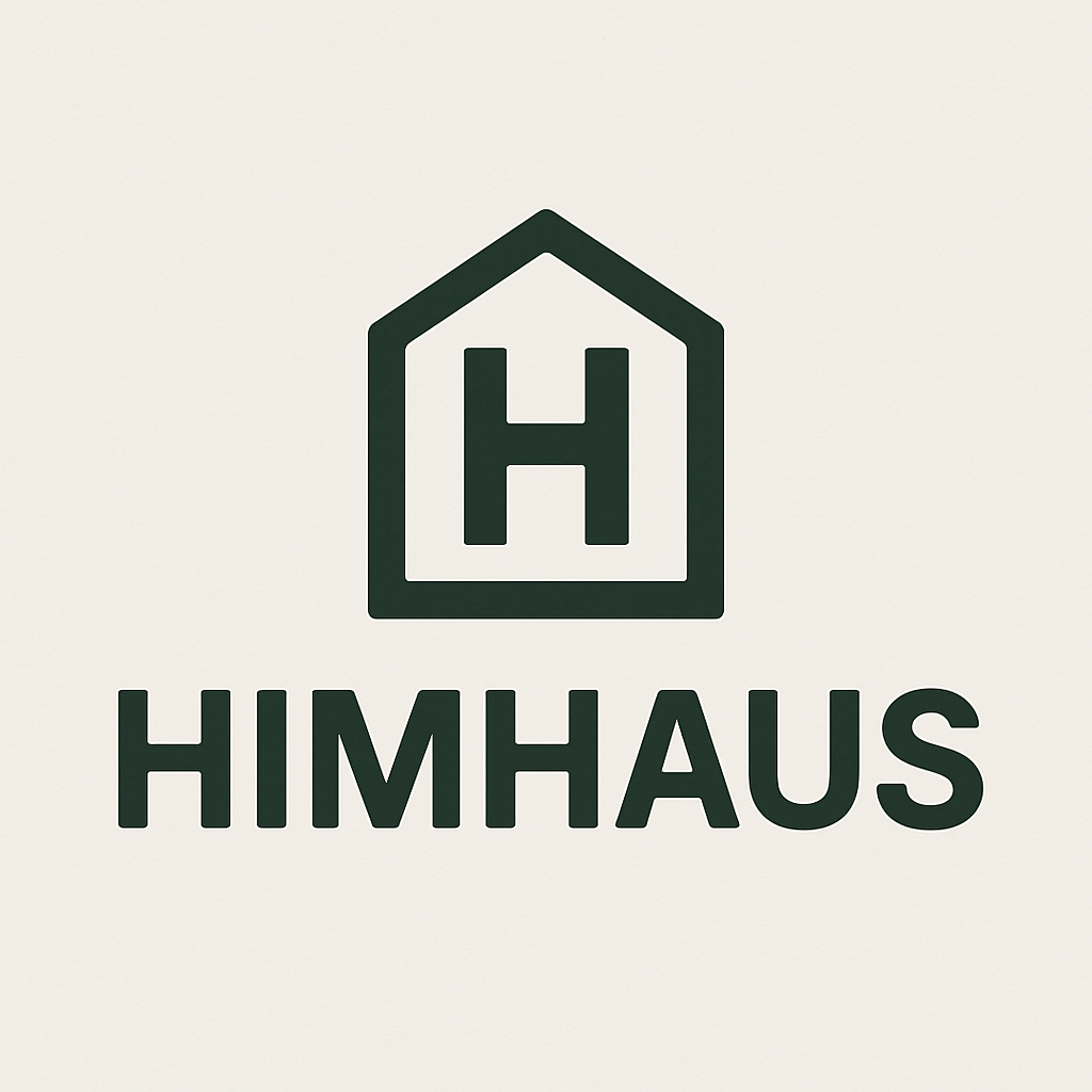 minimalist himhaus logo design